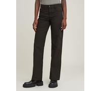 Cargohose G-STAR "Judee Cargohose", Damen, Gr. 32, Länge 34, dk schwarz gd, Obermaterial: 70% Baumwolle, 30% Baumwolle, Hosen Cargohose (88645762-32) dk schwarz gd