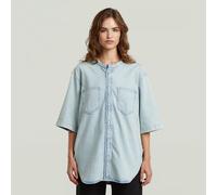 G-STAR Carter 2-Pocket Denimhemd Mittelblau L Worn In Blue Tinted D29322-01-A839-L