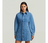 G-STAR Carter Denim-Hemdkleid Hellblau XL Vintage Light Aged D29320-01-4441-XL