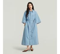 G-STAR Carter Denim-Hemdkleid Hellblau XL Vintage Light Aged D29321-01-4441-XL