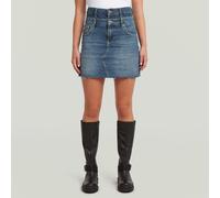 G-STAR Carter Double Waistband Mini Skirt Mittelblau 26 vintage medium aged D29319-01-2965-26