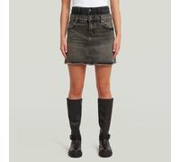 G-STAR Carter Double Waistband Mini Skirt Mittelblau 31 vintage medium aged D29318-01-2965-31