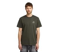 T-Shirt G-STAR "Chest Logo", Herren, Gr. XXL, grau (asfalt), Jersey, Obermaterial: 100% Baumwolle, unifarben, casual, regular fit, Rundhals, Kurzarm abgesteppte Kante, Shirts, Rundhals, Regular Fit (1