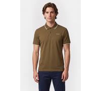 G-Star Chest Logo Striped Polo Dark Olive Größe: S | Poloshirts Outlet | Herren | Grün
