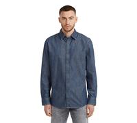 G-STAR Clean Slim Hemd Dunkelblau S worn in sea stone D27681-D539-G893-S