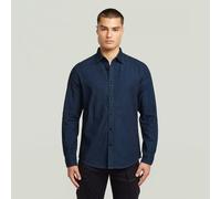 Langarmshirt G-STAR "Clean Slim Hemd", Damen, Gr. XXL, worn in tiefblau ocean, Obermaterial: 100% Baumwolle, Shirts Langarmshirt (13164822-XXL) worn in tiefblau ocean