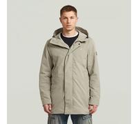 Parka G-STAR "Clean Vodan Parka", Herren, Gr. XXL, elephant skin, Obermaterial: 54% Elastomultiester, 46% Polyester, Jacken Parka (30510846-XXL) elephant skin
