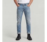Regular-fit-Jeans G-STAR "Contor Slim Jeans", Herren, Gr. 38, Länge 34, faded blau halite, Obermaterial: 79% Baumwolle, 20% Baumwolle, 1% Elasthan, Jeans (53591027-38) faded blau halite