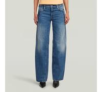 Regular-fit-Jeans G-STAR "Contor Two-Tone Loose Jeans", Damen, Gr. 26, Länge 30, blau (faded seasides), Obermaterial: 75% Baumwolle, 25% Baumwolle, Jeans (83702261-26) faded seasides