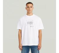 T-Shirt G-STAR "Coord Graphic Relaxed T-Shirt", Damen, Gr. S, weiß, Obermaterial: 100% Baumwolle, Shirts T-Shirt (85501557-S) weiß