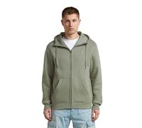 Longpullover G-STAR "Premium Core Hooded Zip Sweater", Herren, Gr. S, lt orphus, Obermaterial: 55% Baumwolle, 45% Polyester, Pullover Longpullover (25647316-S) lt orphus