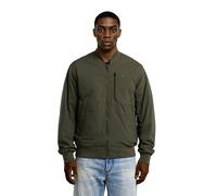 Bomberjacke G-STAR "Tech Bomber", Herren, Gr. S, grau (asfalt), Twill, Obermaterial: 65% Baumwolle, 31% Polyamid, 4% Elasthan, casual, regular fit, Langarm Rippbündchen, Jacken, mit Steppfutter (90606