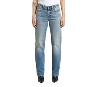 5-Pocket-Jeans G-STAR "G-Straight Jeans", Damen, Gr. 26, Länge 28, faded blau halite, Obermaterial: 79% Baumwolle, 20% Baumwolle, 1% Elasthan, Jeans 5-Pocket-Jeans (45114100-26) faded blau halite