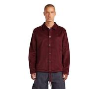 Langarmshirt G-STAR "Cord Coach Sweatjacke", Herren, Gr. XXL, port rot, Obermaterial: 59% Baumwolle, 40% Viskose, 1% Elasthan, Shirts Langarmshirt (68499616-XXL) port rot