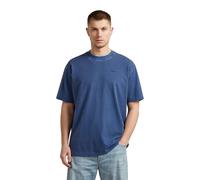 T-Shirt G-STAR "Relaxed Base T-Shirt", Herren, Gr. S, blau (rank blau gd), Obermaterial: 70% Baumwolle, 30% Baumwolle, Shirts T-Shirt (87993945-S) rank blau gd