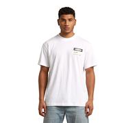 T-Shirt G-STAR "Box Globe Graphic T-Shirt", Herren, Gr. M, weiß, Obermaterial: 100% Baumwolle, Shirts T-Shirt (50494046-M) weiß