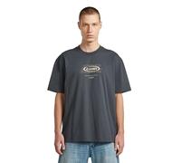 T-Shirt G-STAR "Hyper Graphic Relaxed T-Shirt", Herren, Gr. S, petrol, Obermaterial: 100% Baumwolle, Shirts T-Shirt (95017510-S) petrol
