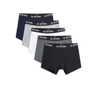 G-Star Boxershorts MAIZE Trunk 5er-Pack – 95% Baumw./5% Elasthan – Herren M weiß/grau/schwarz
