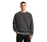 Longpullover G-STAR "Unit Washed Sweatshirt", Herren, Gr. L, dk schwarz gd, Obermaterial: 100% Baumwolle, Pullover Longpullover (47163669-L) dk schwarz gd