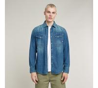 G-star D23616-d252 Slim Fit Long Sleeve Shirt Blau L Mann (Herstellerartikelnummer: D23616-D252-D891-L)