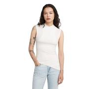 T-Shirt G-STAR "2nd Skin Mock T-Shirt", Damen, Gr. XL, weiß (milk), Obermaterial: 97% Modal, 3% Elasthan, Shirts T-Shirt (19834232-XL) milk