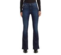 Bootcut-Jeans G-STAR "3301 Flare Wmn", Damen, Gr. 32, Länge 30, worn in new moon, Denim/Jeans, Obermaterial: 92% Baumwolle, 6% Elastomultiester, 2% sonstige Fasern, bootcut fit normal, Jeans, aus Stre