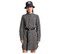 G-Star Damen Belted Shirt Kleid, Mehrfarben (dk Black raw net D25247-D726-G873), XS