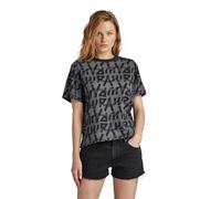 G-Star Damen Calligraphy Allover Boxy Top Tops
