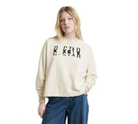 G-Star Damen Chroma Graphic Loose Sweatshirt, Weiß (Chalk D25171-D797-127), L