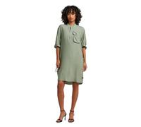 Blusenkleid G-STAR "DRS Fluid Dress", Damen, Gr. L (40), N-Gr, grün (lt orphus), Web, Obermaterial: 100% Viskose, unifarben, regular fit knieumspielend, Rundhals, verstellbar, Kleider Blusenkleid, mit