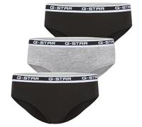 G-STAR Damen Fluorite Hipster Slip, Schwarz - Hellgrau meliert - Schwarz, L