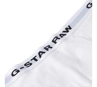 G-STAR Damen Hipster Slips, 3er Pack - Hipster, Cotton Stretch, Logo, einfarbig Weiß XS