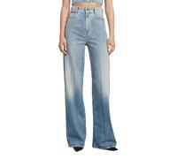 Weite Jeans G-STAR "Deck 2.0 High Loose Wmn", Damen, Gr. 29, Länge 32, vintage steel blau, Denim/Jeans, Obermaterial: 99% Baumwolle, 1% Elasthan, unifarben, casual, loose fit lang, Jeans, im Five-Pock