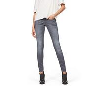 G-STAR RAW Damen Lynn D-Mid Waist Super Skinny Jeans, Blau (medium aged D06333-9296-071), 24W / 32L