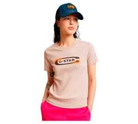 G-STAR Damen Old Skool Logo Top Beige (Mushroom D25031-C812-G689) XS