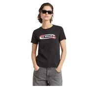 G-star Old Skool Logo R T Kurzarm-t-shirt XS Dark Black