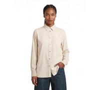 Langarmshirt G-STAR "Regular Long Sleeve Shirt", Damen, Gr. L, beige (dk talc), Obermaterial: 100% Polyester, Shirts Langarmshirt (71261129-L) dk talc
