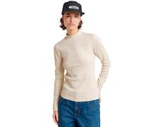 G-Star Damen Slim Rib Mock Top, Weiß (Chalk D25033-D850-127), XS