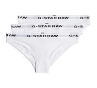 G-STAR Damen Slips, 3er Pack - Briefs, Cotton Stretch, einfarbig Weiß XXL