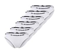 G-STAR Damen Slips, 6er Pack - Briefs, Cotton Stretch, einfarbig Weiß XS