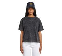 T-Shirt G-STAR "Washed G-Script T-Shirt", Damen, Gr. XS, petrol double dye, Obermaterial: 100% Baumwolle, Shirts T-Shirt (36973705-XS) petrol double dye