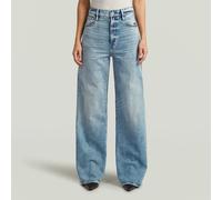 Straight-Jeans G-STAR "Strace Straight Wmn", Damen, Gr. 30, Länge 32, faded blau halite, Denim/Jeans, Obermaterial: 99% Baumwolle, 1% Elasthan, casual, straight fit, Jeans Straight-Jeans, im 5-Pocket-