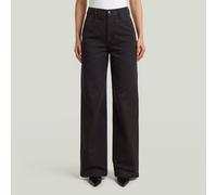 Chinohose G-STAR "Deck Chino 2.0", Damen, Gr. 25, Länge 32, dk schwarz gd, Obermaterial: 60% Baumwolle, 40% Baumwolle, Hosen Chinohose (52528028-25) dk schwarz gd