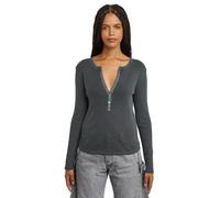 G-star Deep Slim Langarm-t-shirt Mit V-ausschnitt