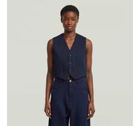 G-STAR RAW Damen Denim Weste , Blau (rinsed D24207-C456-082), S