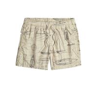 Badeshorts G-STAR "Dirik AO Badeshorts", Herren, Gr. L, Normalgrößen, cream boat blauprint, Obermaterial: 100% Polyester, Badehosen Badeshorts (64030744-L) cream boat blauprint