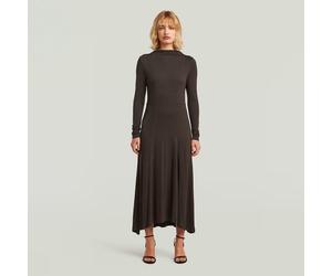 G-STAR Drapiertes Jerseykleid Braun S ganache D27275-E015-G652-S