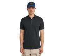 G-STAR Poloshirt Dunda Overdyed Slim Kurzarm Herren 95% Baumwolle 5% Elasthan Schwarz L