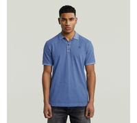 Poloshirt G-STAR "Dunda slim fit", Herren, Gr. XL, dutch blau gd, Obermaterial: 95% Baumwolle, 5% Elasthan, slim fit, Kurzarm, Shirts, Logoprägung auf der Brust (57272469-XL) dutch blau gd