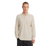 Poloshirt G-STAR "Dunda Slim Poloshirt", Herren, Gr. M, beige (dk talc), Obermaterial: 95% Baumwolle, 5% Elasthan, Shirts (46621845-M) dk talc